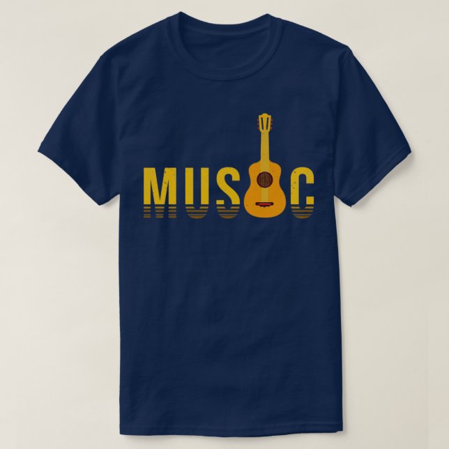 T-shirt musique guitare (Design devant)