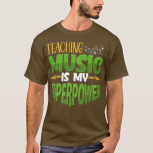 T-shirt Musique Guitare Amoureux Enseigner La Musique Est