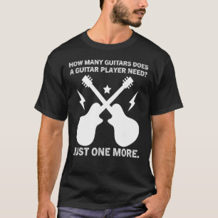 T-shirt Musique Guitariste Combien De Guitares Fait Un Pla