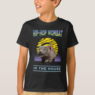 T-shirt Musique Hip Hop Wombat Drôle Humour
