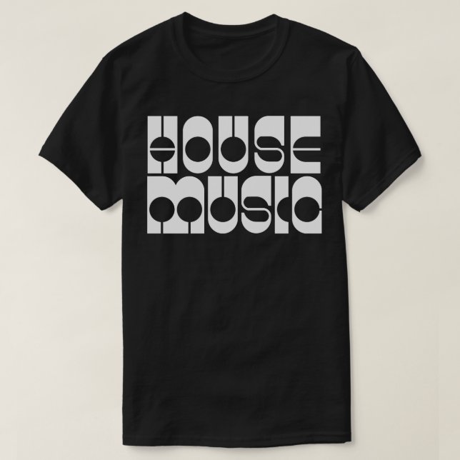 T-shirt musique house (Design devant)