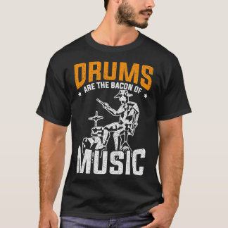 T-shirt Musique Instrument Rock Musique Drôle Drums