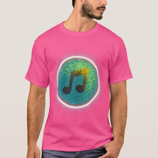T-shirt Musique Note Musicale colorée Amant Musical Annive