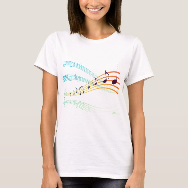 T-shirt Musique, notes, clef (Devant)