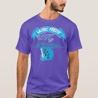 T-shirt Musique nourrit mon âme (2)