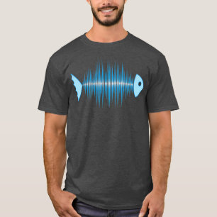 T-shirt Musique Poisson Taux de pouls Fréquence Dance Hous