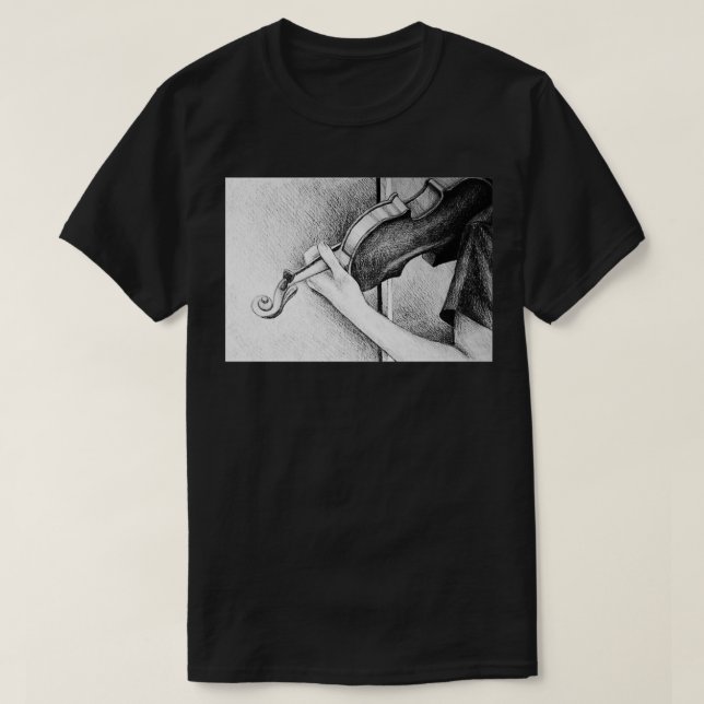 T-shirt Musique pour l'âme 2016 1928cm graphite crayon on (Design devant)