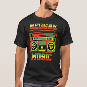 T-shirt Musique reggae Rasta Boombox Lion