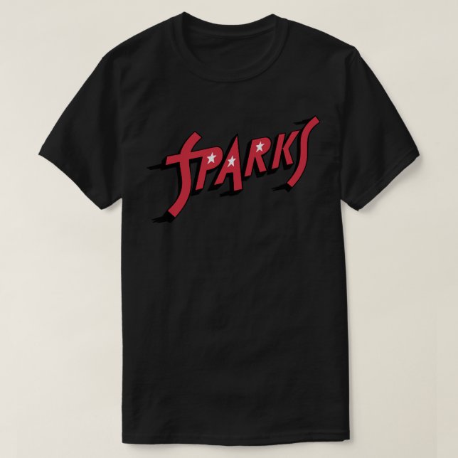 T-shirt Musique Retro Sparks Red Stars Band (Design devant)