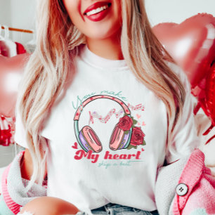 T-shirt Musique romantique, vous faites mon coeur Sauter u