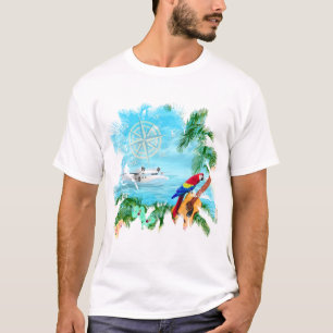 T-shirt Musique tropicale de plage
