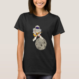 T-shirt Musique Ukulele Guitare Musicien Idée Astronaute  