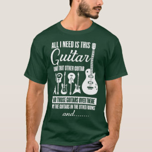 T-shirt Musique vintage Tout ce dont j'ai besoin Funny Gui