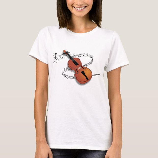 T-shirt Musique violon (Devant)