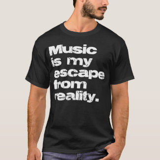 T-shirt Musique vs Réalité