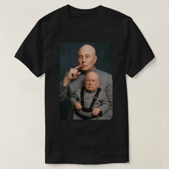 T-shirt Musk Trump Mini Me LOL (Design devant)