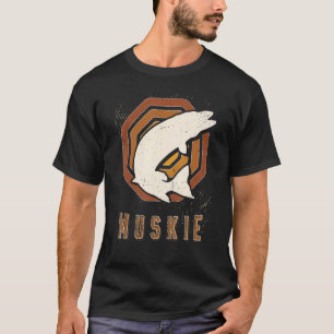 T-shirt Muskie Poisson Vintage Retro classique Amour anima