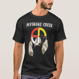 T-shirt Muskogee de Mvskoke Creek Médecine amérindienne Wh