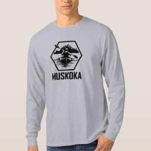 T-shirt Muskoka Ontario Kayaker - T-Shir à manches longues