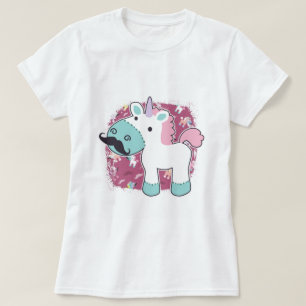 T-shirt Mustachio Unicornio !