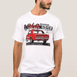 T-shirt Mustang 1968 de GTCS - le double a dégrossi