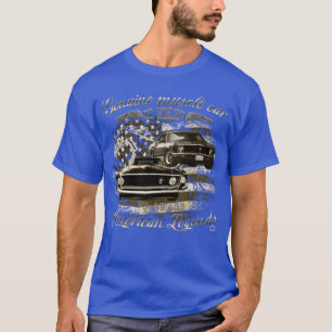 T-shirt Mustang 70s USA musclecar ami
