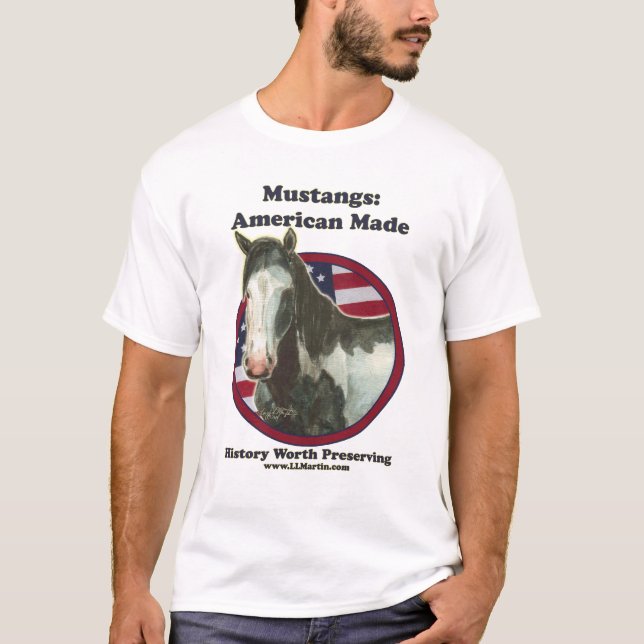 T-shirt Mustang : Américain fait (Devant)