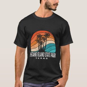 T-shirt Mustang Island State Park Texas Palm Tree Beach