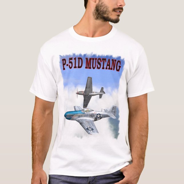 T-SHIRT MUSTANG P-51 (Devant)