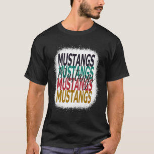 T-shirt Mustangs Enseignant École Sports Ventilateur Équip