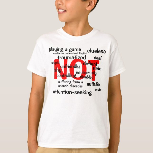 T-shirt Mutisme sélectif PAS (Devant)