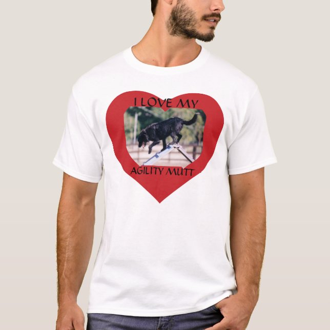 T-shirt Mutt d'agilité - Customisé (Devant)