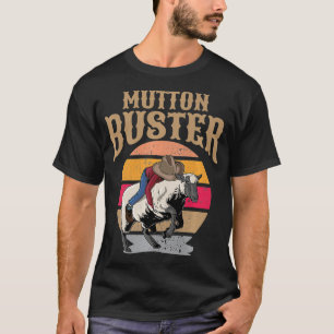 T-shirt Mutton Buston Youth Rodeo Sheep Riding Événement B