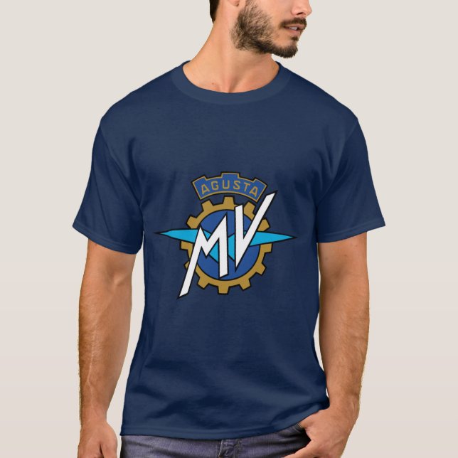 T-shirt Mv agusta motorcycle classic t shirt retro (Devant)