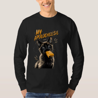T-shirt My Apolocheese Pun Kitten Siamese Chat