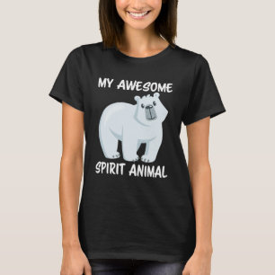 T-shirt My Awesome Spirit Animal est un Ours Polaire Arcti