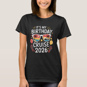 T-shirt My Birthday Cruise 2026 Family Cruise Vacation Tri
