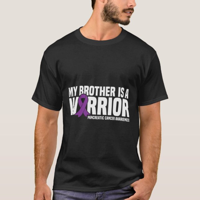 T-shirt My Brother est un guerrier des lauréats du cancer  (Devant)