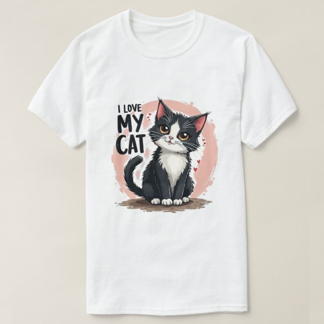 T-shirt My Cat  (Design devant)