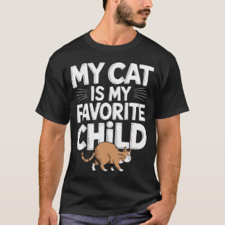 T-shirt My Cat Is My Favorite Child