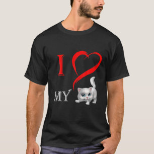 T-shirt My Cat Is My Valentine Cute Valentine's Day Cat Lo