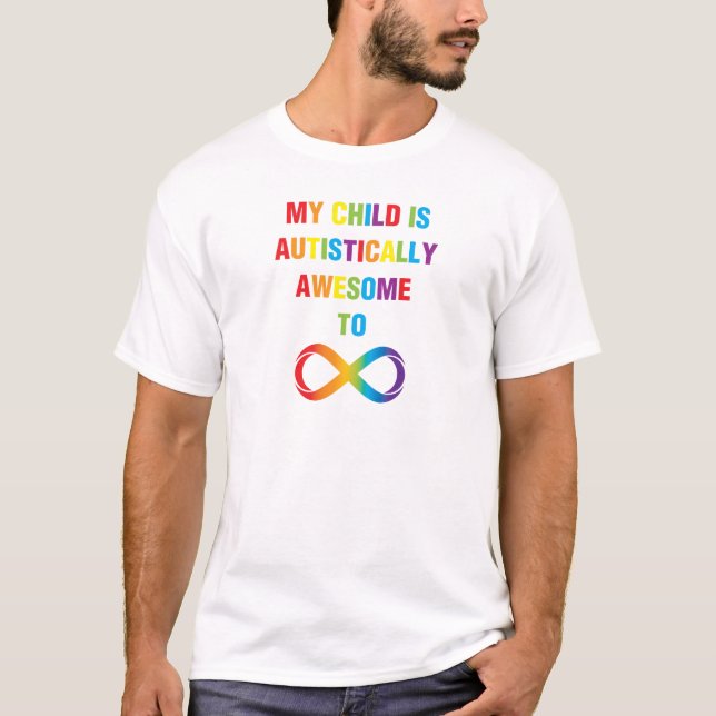 T-shirt My Child Autistically (Devant)