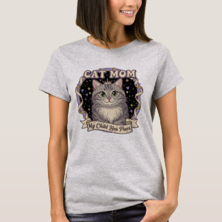 T-shirt My Child Has Paws Cat Mom Tee