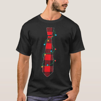 T-shirt MY CHRISTMAS LIGHTS TIE Pajama  Xmas Funny 