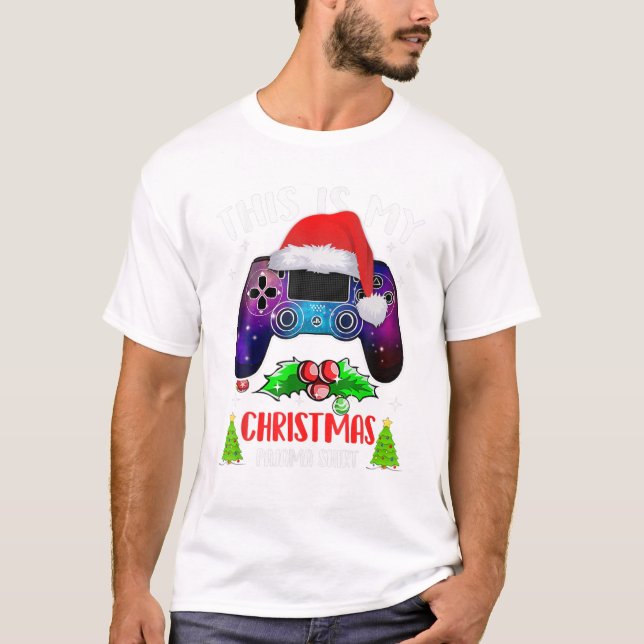 T-shirt My Christmas Pajama Santa (Devant)