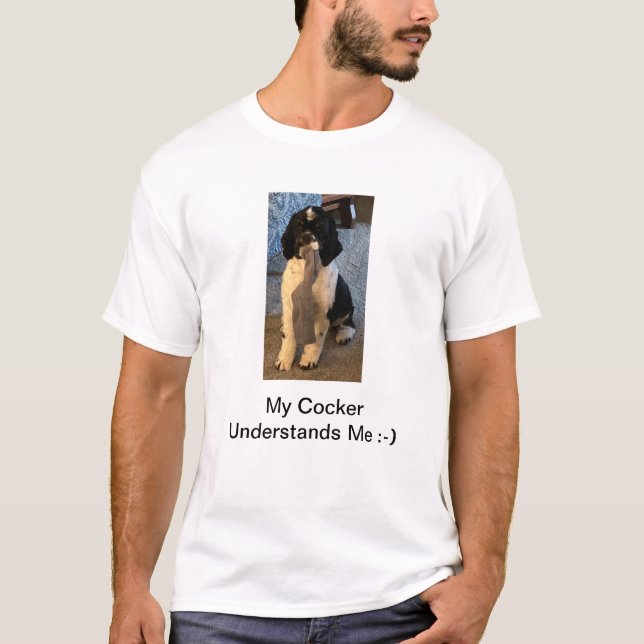 T-shirt - My Cocker Understands Me (Front)