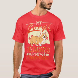 T-shirt My Corgi Teaches Me How To Enjoy Life Corgi 925