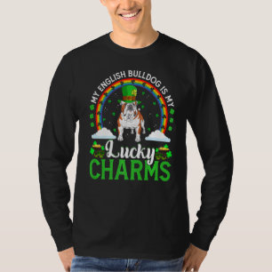 T-shirt My English Bulldog Is My Lucky Charms St Patrick's
