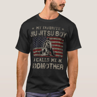T-shirt My Favorite Jiu Jitsu Boy Calls Me Godmother Mothe