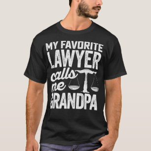 T-shirt My Favorite Lawyer Calls Me Grandpa Law State Eami